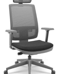 Cadeira Presidente Brizza - estrutura cinza