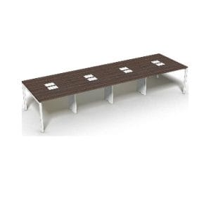 Mesa Plataforma 8 Lugares- BL/BL