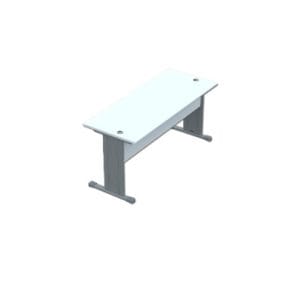 Mesa Reta Pé Aço Calha